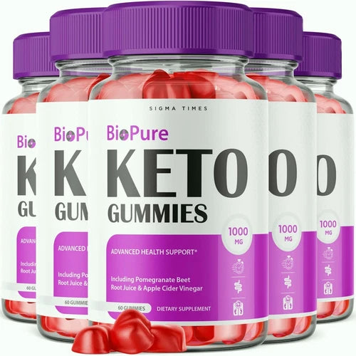 (5 Pack) BioPure Keto ACV Gummies for Weight Loss, Bio Pure Keto Gummies