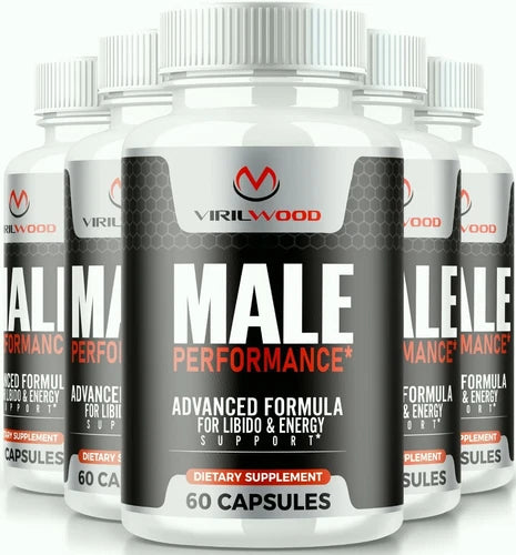 (5 Pack) VirilWood Performance & Drive Pills for Men, Viril Wood Male Support