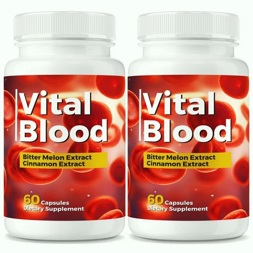 (2 Pack) Vital Blood Pills, VitalBlood Blood Health Support for Stable Levels