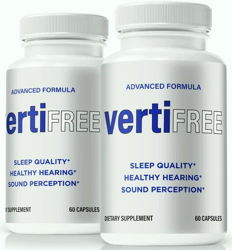 (2 Pack) Vertifree Healthy Ear Pills for Enhanced Hearing & Reduced Inflammation