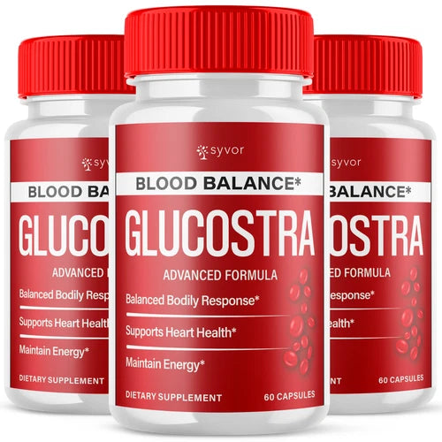 (3 Pack) Glucostra Blood Balance Advanced Support Glycogen Supplement 180 Caps