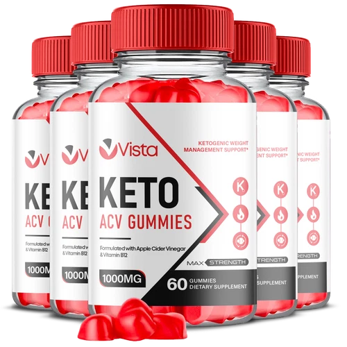 (5 Pack) Vista Keto ACV Gummies for Weight Loss and Fat Reduction  (300 Gummies)