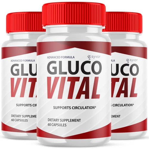 (3 Pack) Gluco Vital Blood Balance Advanced Support Glycogen Vitamin 180 Capsule