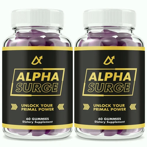 (2 pk) Alpha Surge Gummies for Men, Male Support Gummy for Advanced Performance