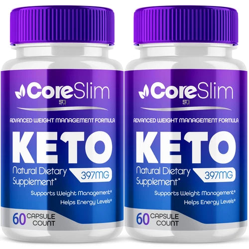 (2 Pack) Core Slim Advanced Keto Formula, Core Slim Keto Support (120 Capsules)