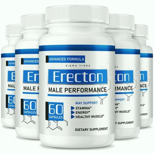 (5 Pack) Erecton Pills for Men, Fast Acting Premium Male Supplement