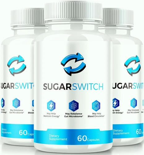 (3 Pack) SugarSwitch Pills, Sugar Switch Supports Blood Sugar & Pressure Levels