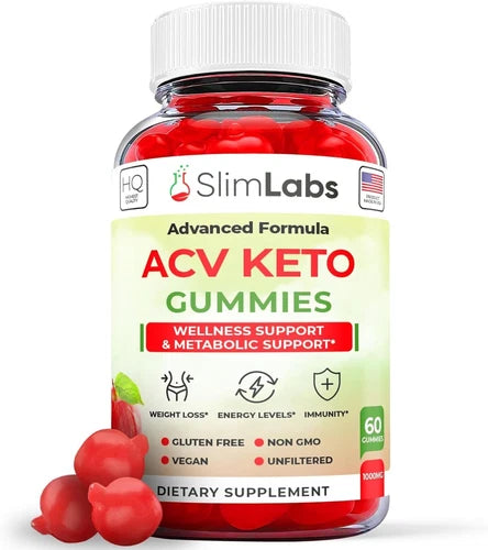 Slim Labs Keto Gummies - Slim Labs Keto ACV Gummys Weight Loss ORIGINAL - 1 Pack