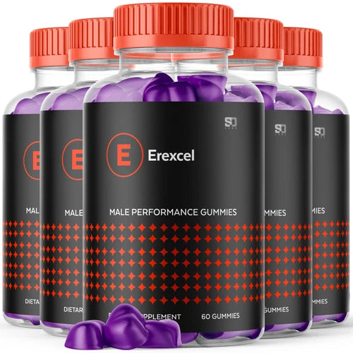 (5 Pack) Erexcel Gummies For Men, Advanced Performance Supplement 300 Gummies
