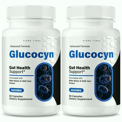 (2 pack) Glucocyn Gut Health Support, Advanced Cleanse & Detox Support for Gut