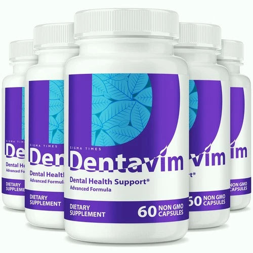 (5 Pack) Dentavim Advanced Dental Support Capsules for Healthy Teeth and Gums