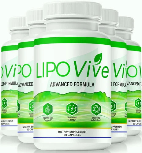 (5 Pack) LipoVive Capsules, Weight Loss Pills to Help Burn Excess Belly Fat