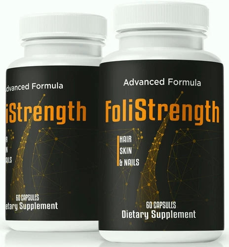 (2 Pack) FoliStrength Hair Growth Pills, Foli Strength for Hair, Skin, & Nails