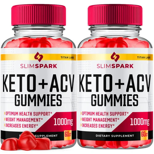 (2 Pack) Slimspark Keto, Slim Spark Keto ACV Gummies Weight Loss (120 Gummies)