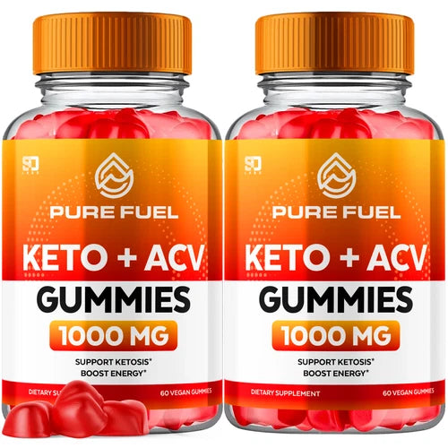 (2 Pack) Pure Fuel Keto ACV, Purefuel Keto Gummies Weight Loss (120 Gummies)