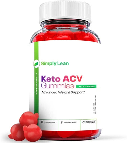 Simply Lean Keto Gummies - Simply Lean ACV Gummys Weight Loss ORIGINAL - 1 Pack