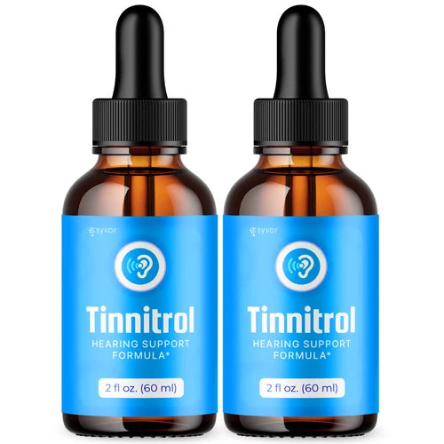 Tinnitrol Ear Health Suppport Drops Natural Formula Hearing Supplement (2 Pack)