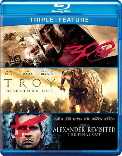 Alexander Revisited / Troy / 300 Blu-ray