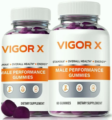 (2 Pack) Vigor X Male Performance Gummies, VigorX Enhancement Gummy for Men