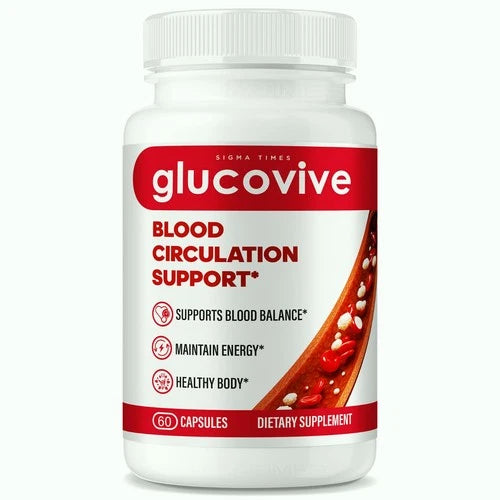 GlucoVive Capsules – Gluco Vive Blood Support Formula for Circulation (60ct)