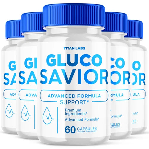 (5 Pack) Gluco Savior, Gluco Savior Advanced Blood Sugar Support (300 Capsules)
