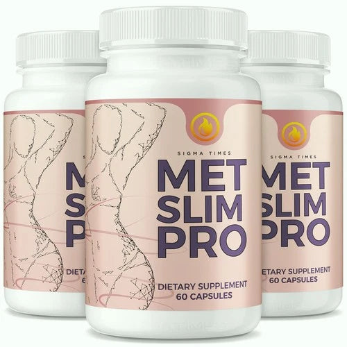 (3 Pack) Met Slim Pro for Weight Loss - All-Natural Fat Burning Formula