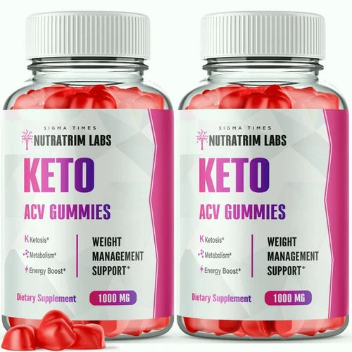 (2 Pack) Nutratrim Labs Keto ACV Gummies to Boost Metabolism and Weight Loss