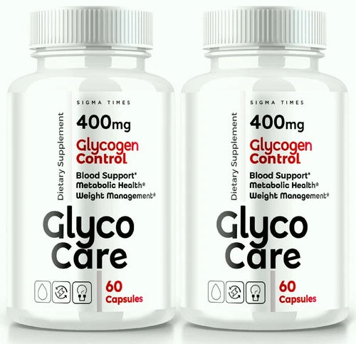 (2 Pack) Glyco Care Glycogen Control Pills, Blood Sugar & Metabolic Health Aid