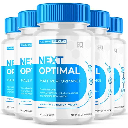 (5 Pack) Next Optimal Men Pills Maximize Energy, Vitality & Stamina 300 Capsules