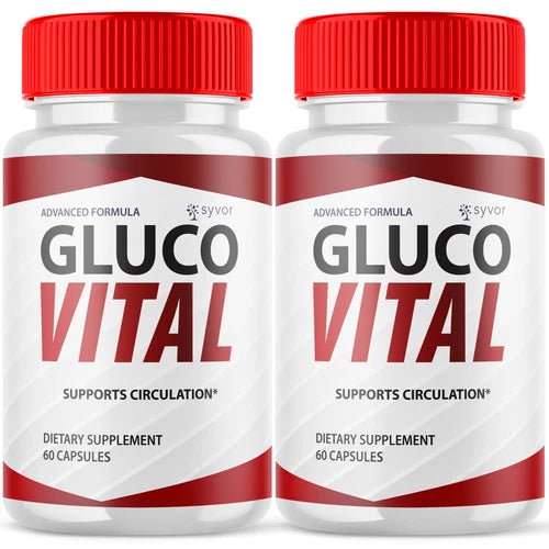 (2 Pack) Gluco Vital Blood Balance Advanced Support Glycogen Vitamin 120 Capsule