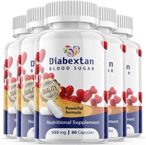 Diabextan Pills - Diabextan For Blood Pressure & Sugar Support ORIGINAL - 5 Pack