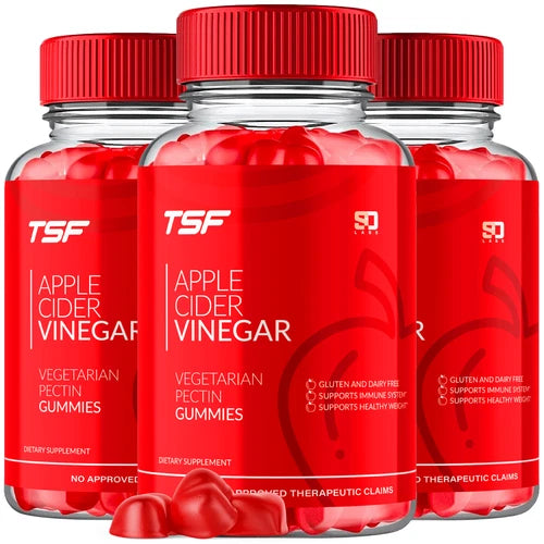 (3 Pack) TSF Keto Gummies, The Slim Firm ACV Weight Loss Gummies (180 Gummies)