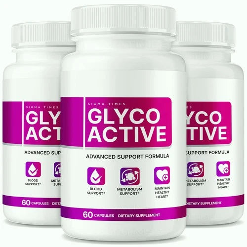 (3 Pack) Glyco Active Advanced Blood Aid Pills for Healthy Blood Levels