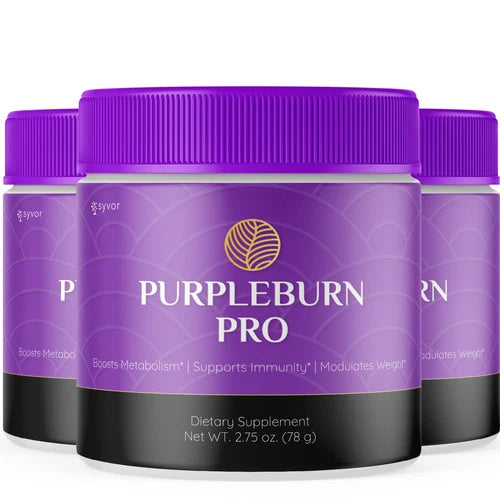 (3 Pack) Purpleburn Pro Powder Support Weight Management & Fitness 90 Servings