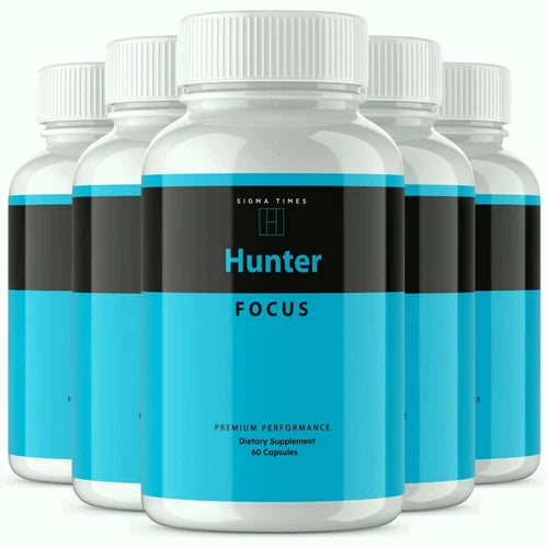 (5 Pack) Hunter Focus Pills, Supports Healthy Brain Function, Cognitive Wellness