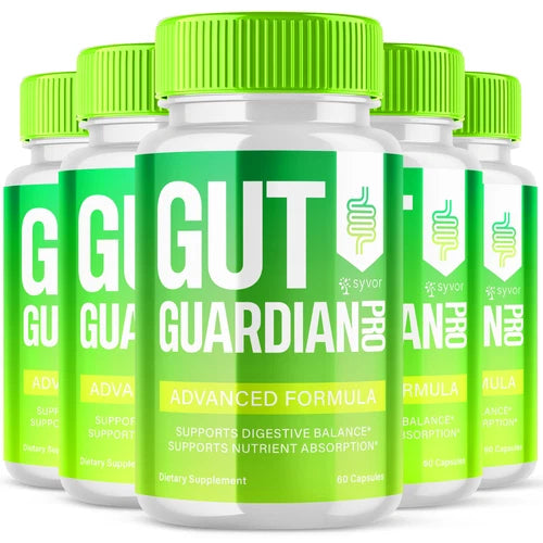 (5 Pack) Gut Guardian Pro Probiotic For Gut Health, Support Digestion 300 Caps