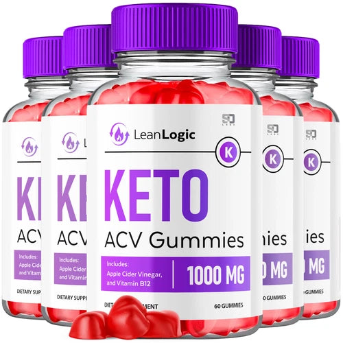 (5 Pack) Leanlogic ACV Keto Gummies, Lean Logic Keto Weight Loss (300 Gummies)