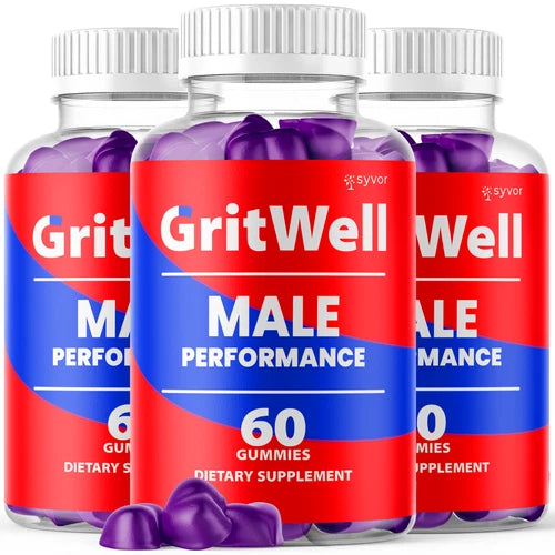 (3 Pack) GritWell Male Gummies Advanced Grit Well Vitamin Supplement 180 Gummies