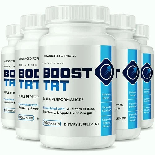 (5 Pack) Boost TRT Pills for Men, BoostTRT Advanced Male Health Support