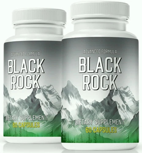 (2 Pack) Black Rock Pills for Men, Black Rock Performance Pills for Male Health