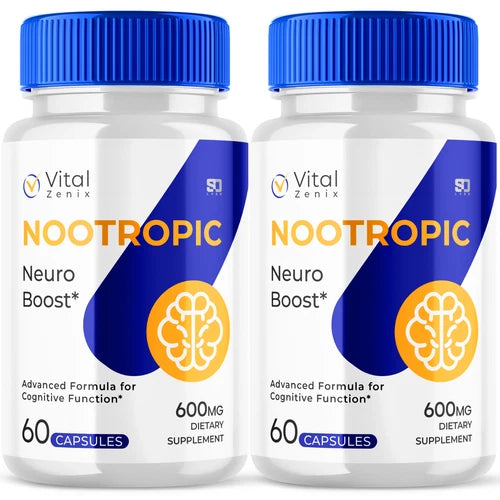 Vital Zenix Pills - Advanced Nootropic for Focus & Mental Clarity (2 Pack)