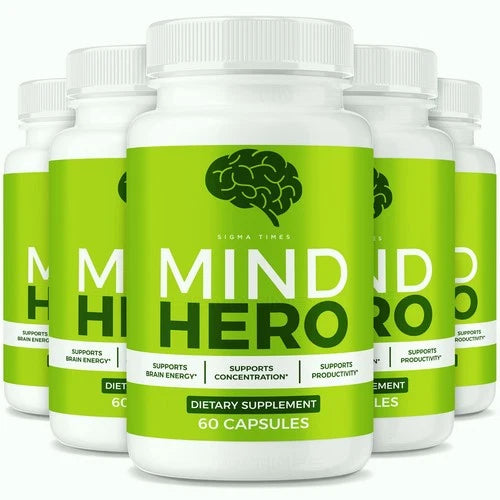 (5 Pack) Mind Hero Brain Supplement - MindHero Brain Health and Memory Support