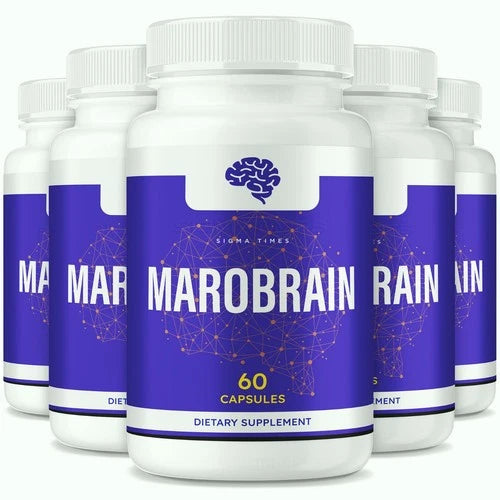(5 Pack) Marobrain Capsules - Premium Maro Brain Memory Support Supplement
