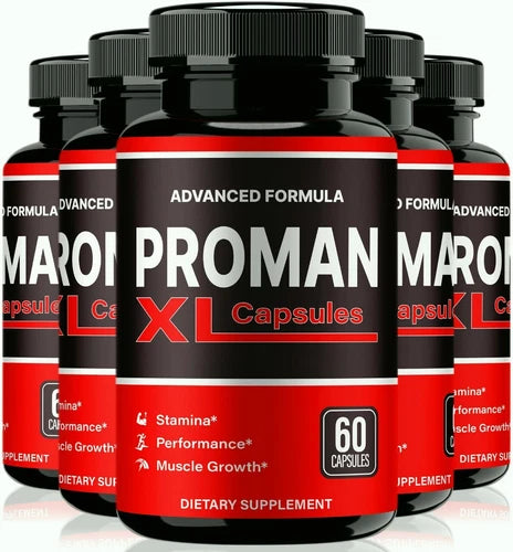 (5 Pack) Proman XL Capsules for Men, Pro Man XL Me Pills, Male Enhancement