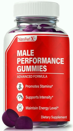 NitroFuelX Male Performance Gummies, Nitro Fuel X Gummy for Men 60ct