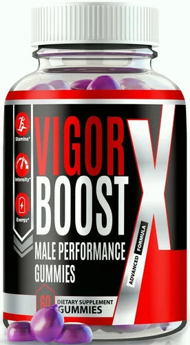 Vigor Boost X Gummies for Men, Male Performance Gummy for Stamina 60ct