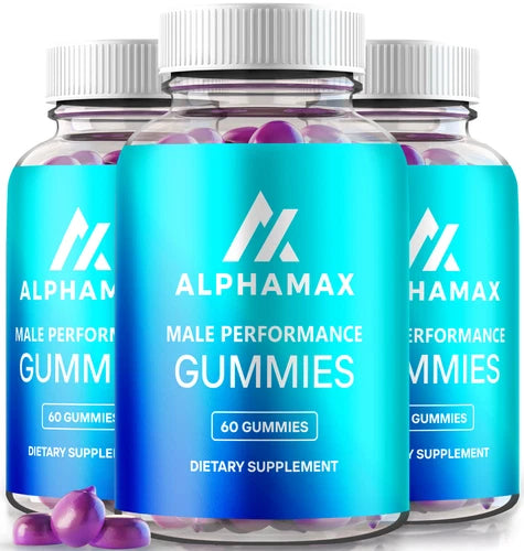 (3 Pack) Alpha Max Gummies For Men, Alphamax Male Performance Gummies, Alpha Max