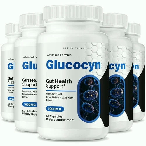 (5 pack) Glucocyn Gut Health Support, Advanced Cleanse & Detox Support for Gut
