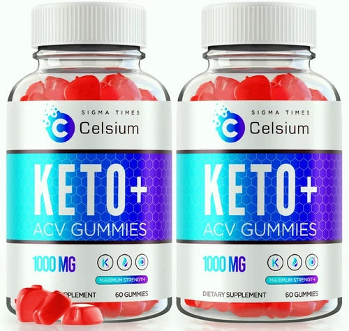 (2 Pack) Celsium Keto + ACV Gummies for Healthy Weight Loss and Overall Wellness