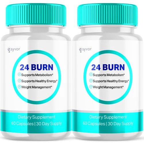 24 Burn Advanced Burner Formula Natural Energy and Fitness Support 120 Capsules